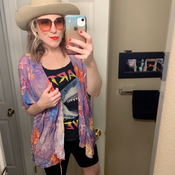 EN CREME, floral, kimono wrap!! - Picture 2 of 12